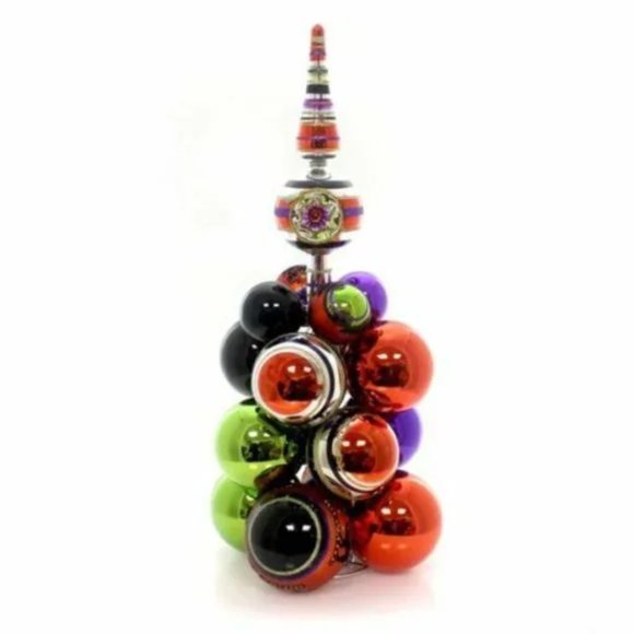 Shiny Brite Halloween Ornament Cluster Tree Ball Multicolor...